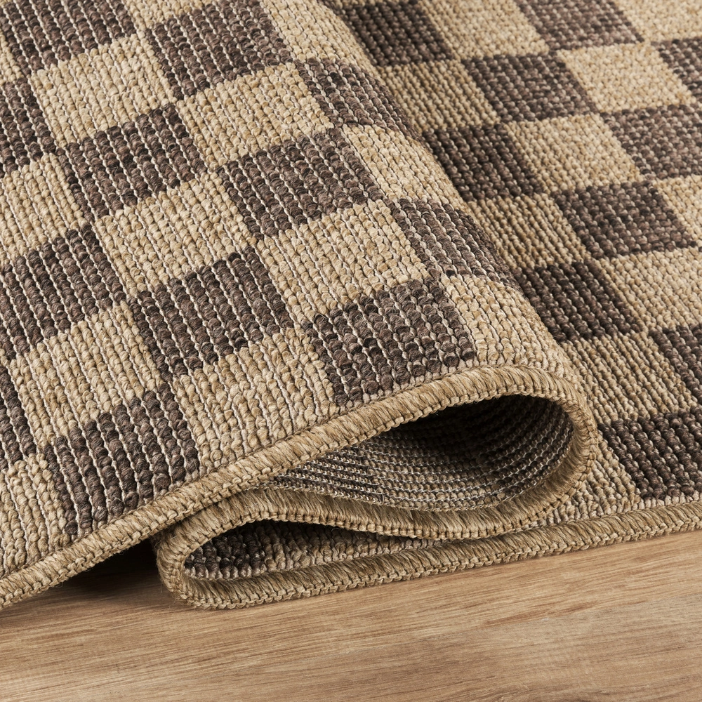 Kaşmir Halı Kilim Jüt Dorne Brown 80x150 görseli 4