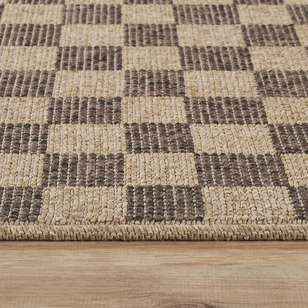 Kaşmir Halı Kilim Jüt Dorne Brown 160x230 cm görseli 5