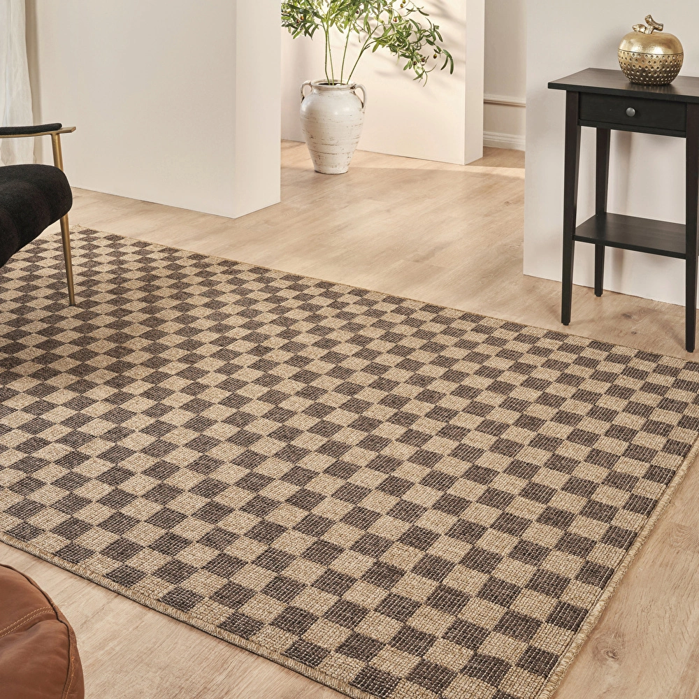 Kaşmir Halı Kilim Jüt Dorne Brown 160x230 cm görseli 1