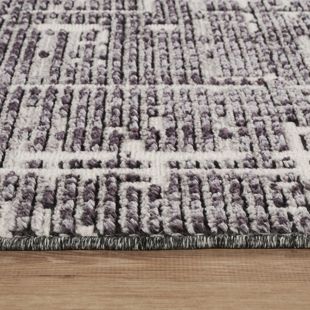  Kaşmir Halı 7/24 İskandinav Sten Antrasit 80x300 cm görseli 5
