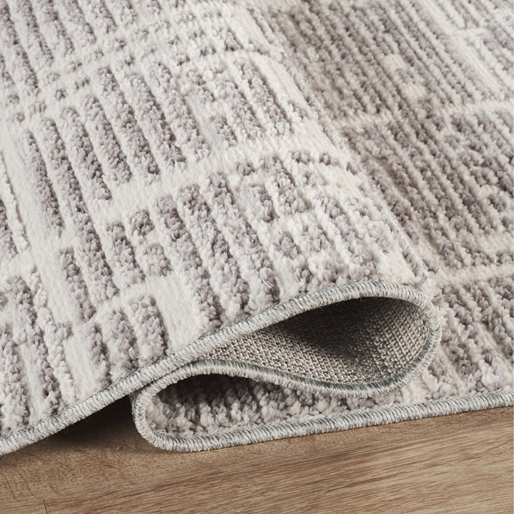 Kaşmir Halı 7/24 İskandinav Sten Gri 120x180 cm görseli 4
