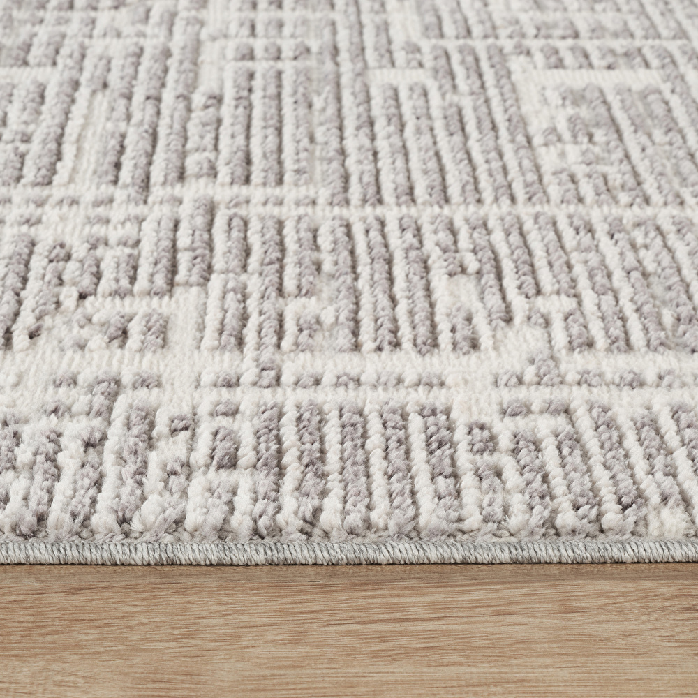 Kaşmir Halı 7/24 İskandinav Sten Gri 120x180 cm görseli 5