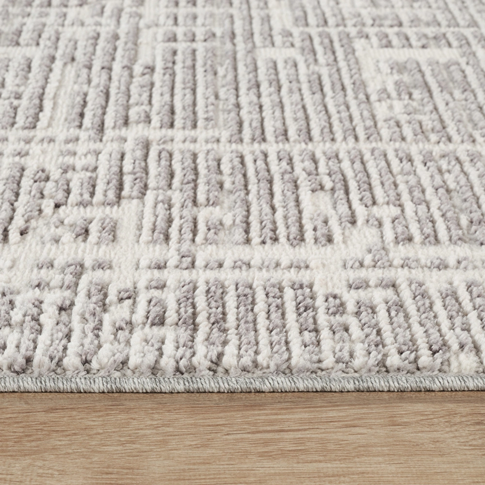 Kaşmir Halı 7/24 İskandinav Sten Gri 160x230 cm görseli 5