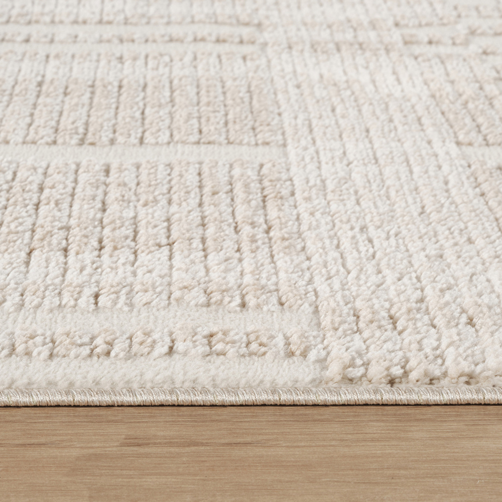  Kaşmir Halı 7/24 İskandinav Velar Bej 200x290 cm görseli 5