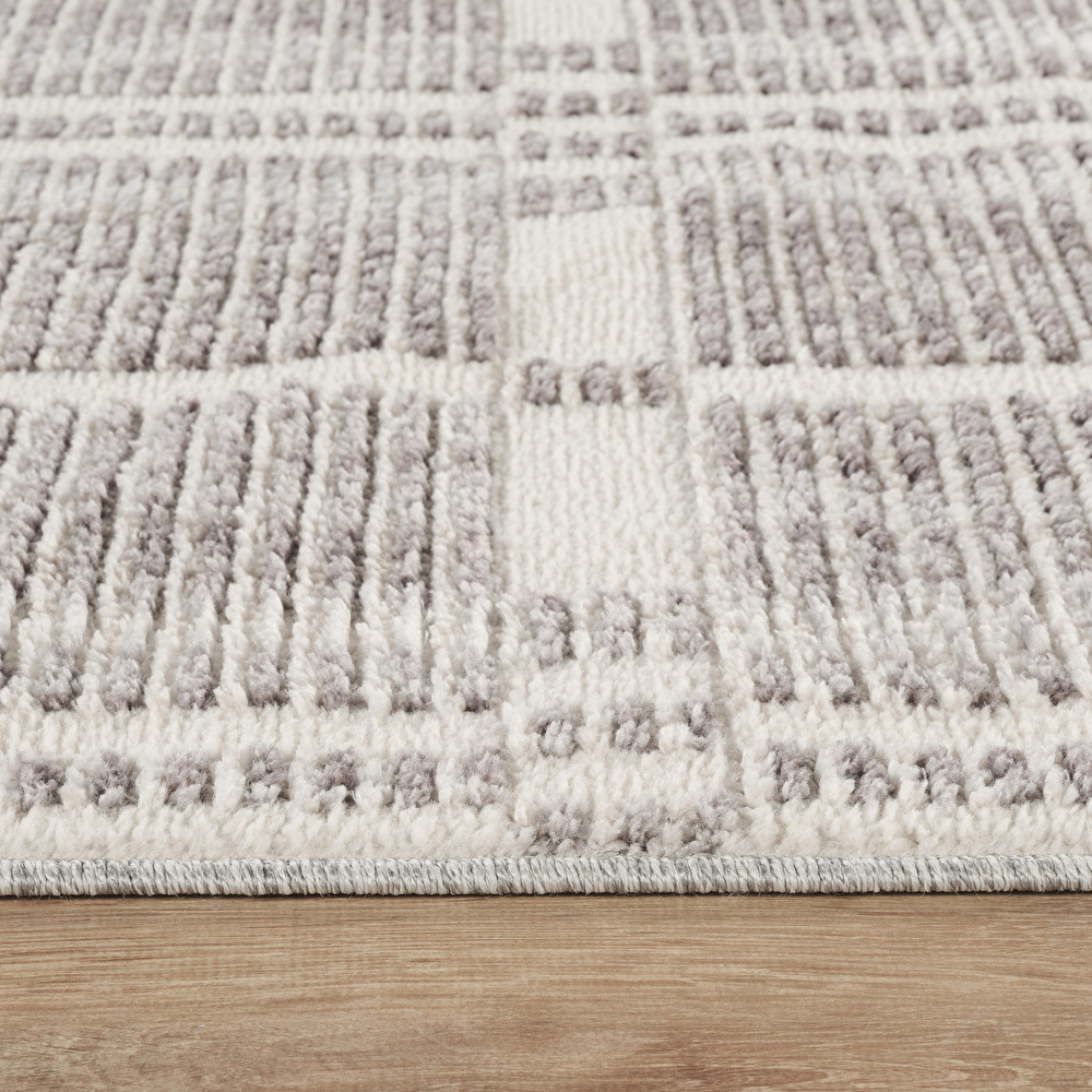  Kaşmir Halı 7/24 İskandinav Velar Gri 80x150 cm görseli 5