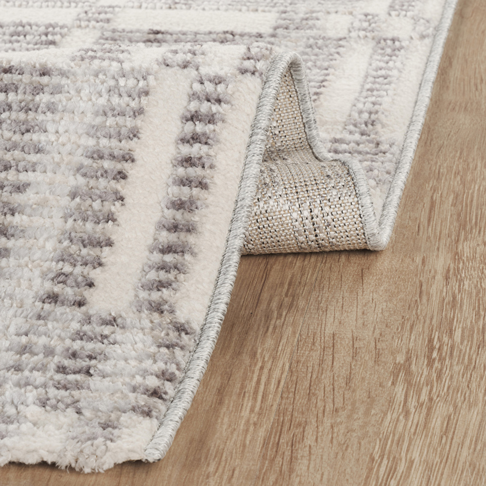  Kaşmir Halı 7/24 İskandinav Velar Gri 80x150 cm görseli 6