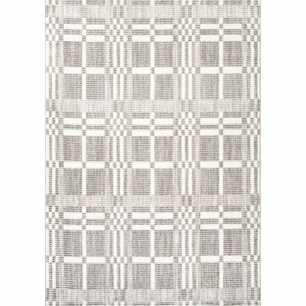   Kaşmir Halı 7/24 İskandinav Velar Gri 80x300 cm görseli 2