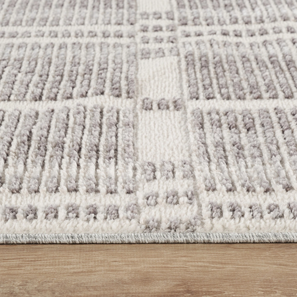   Kaşmir Halı 7/24 İskandinav Velar Gri 80x300 cm görseli 5