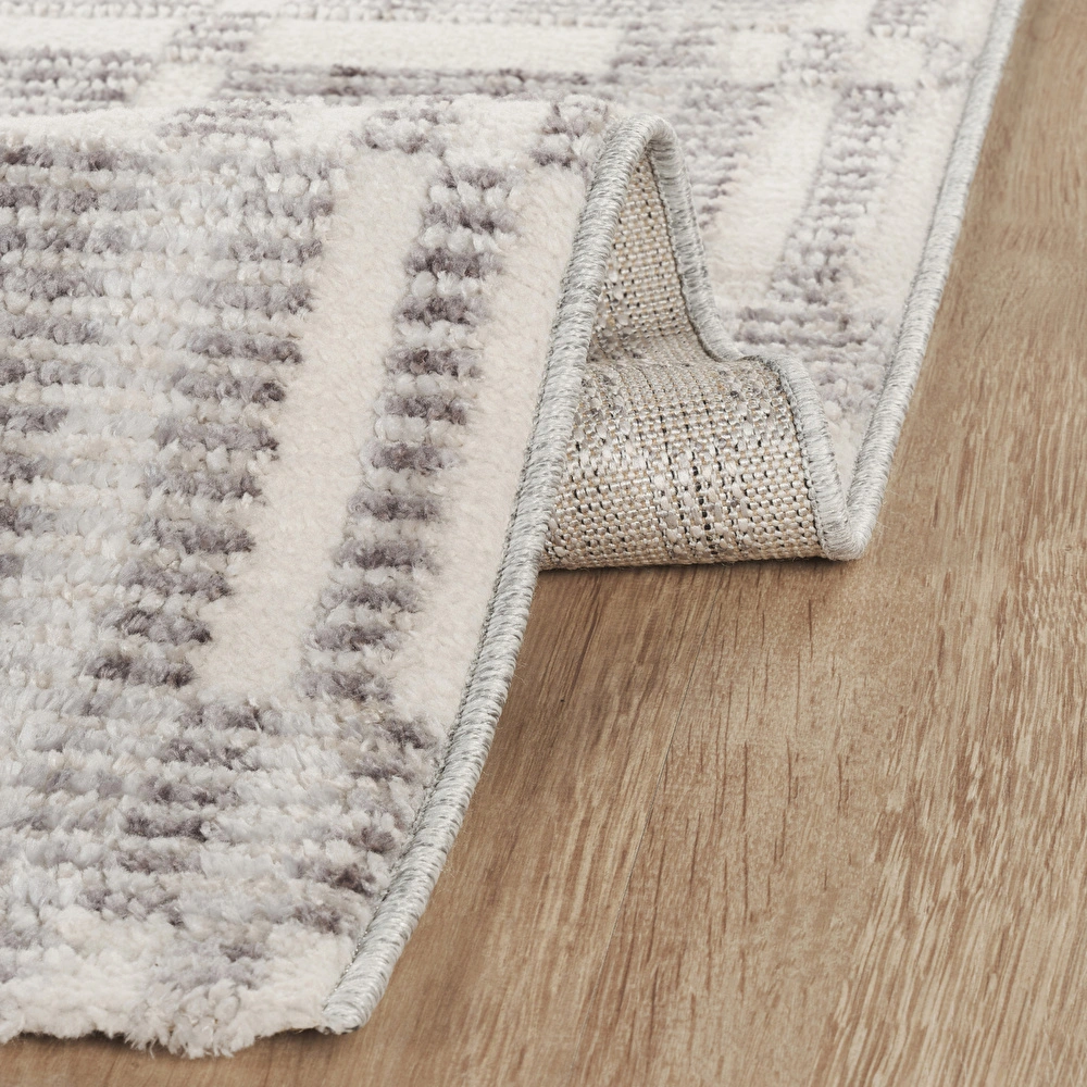Kaşmir Halı 7/24 İskandinav Velar Gri 160x230 cm görseli 6