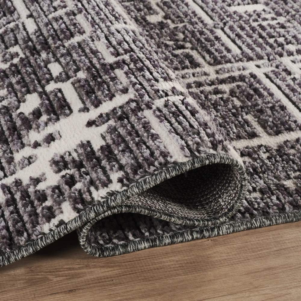 Kaşmir Halı 7/24 İskandinav Sten Antrasit 100x300 cm görseli 4