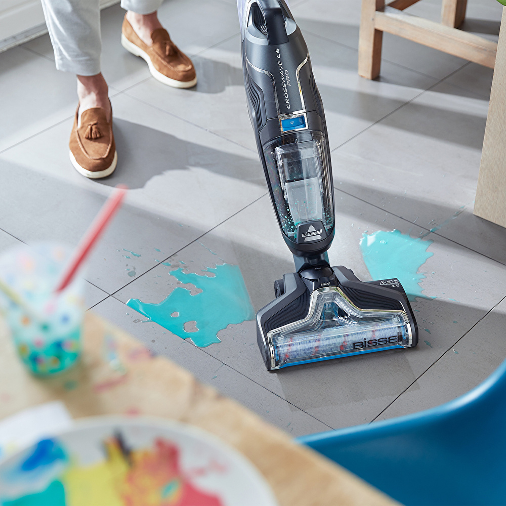 Bissell CrossWave C6 Cordless Pro Yüksek Vakumlu Kablosuz Dikey Süpürme ve Silme Makinesi  görseli 3