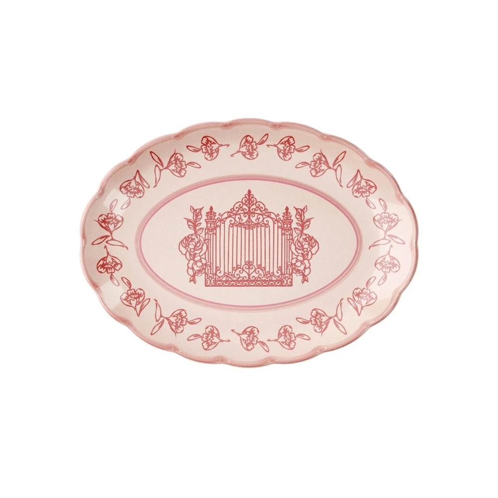 Guzzini Josephine Servis Tabağı Small 36x27 cm Pembe görseli 1