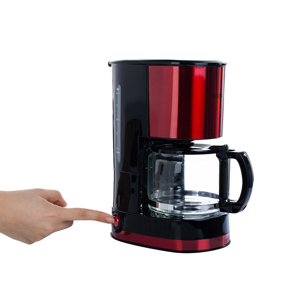 Cookplus Coffee Keyf Filtre Kahve Makinesi Red 601 görseli 4