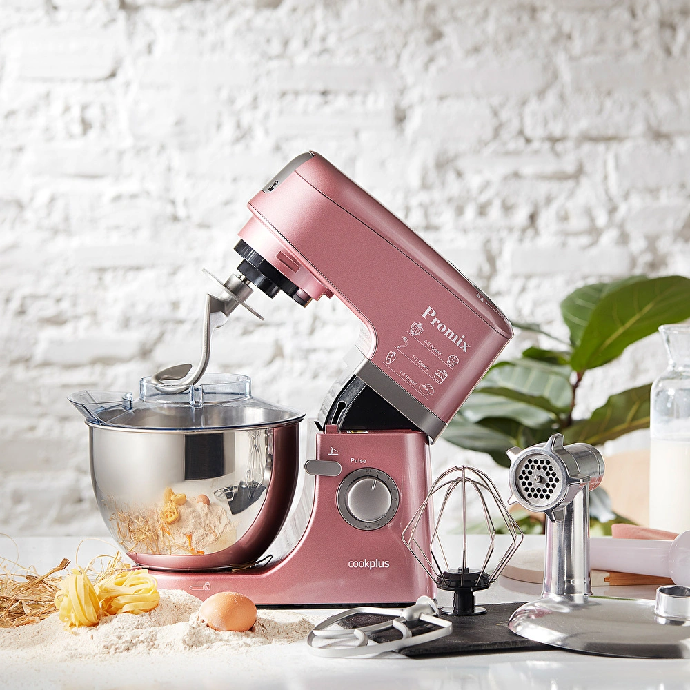 Cookplus Promix Ef802 Stand Mikser  Mutfak Şefi, Et Kıyma Makinesi ve Smoothie Blender Pink görseli 6