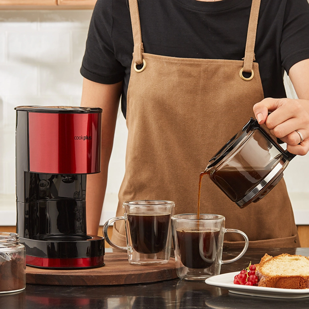 Cookplus Coffee Keyf Filtre Kahve Makinesi Red 601 görseli 1