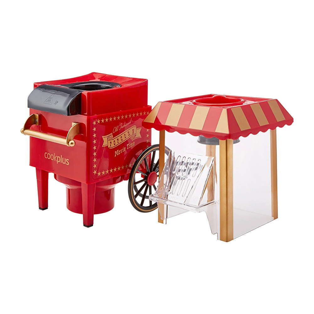 Cookplus Mutfaksever Kırmızı Mısır Patlatma Popcorn Makinesi görseli 6
