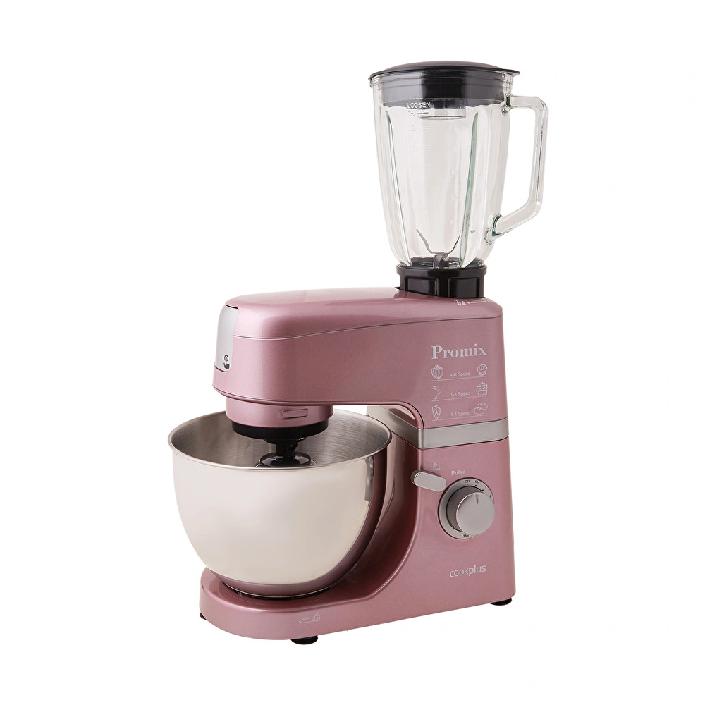 Cookplus Promix Ef802 Stand Mikser  Mutfak Şefi, Et Kıyma Makinesi ve Smoothie Blender Pink görseli 11