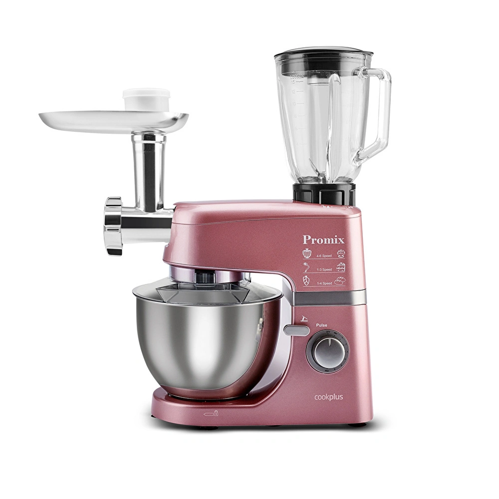 Cookplus Promix Ef802 Stand Mikser  Mutfak Şefi, Et Kıyma Makinesi ve Smoothie Blender Pink görseli 20