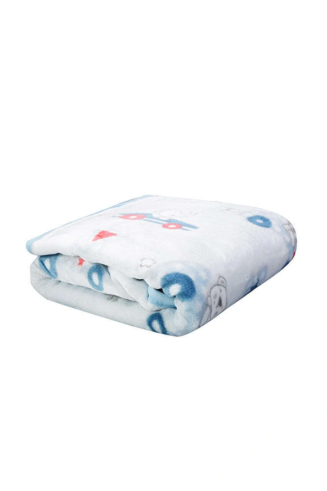 Karaca Home Mavi My Car Bebek Soft İspanyol Battaniye görseli 3
