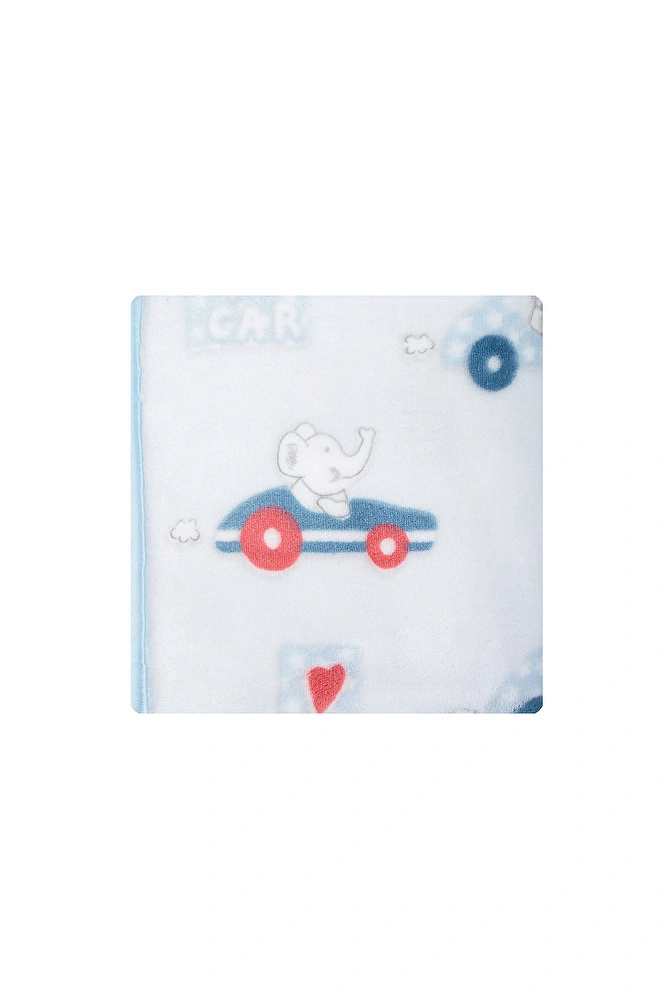 Karaca Home Mavi My Car Bebek Soft İspanyol Battaniye görseli 4