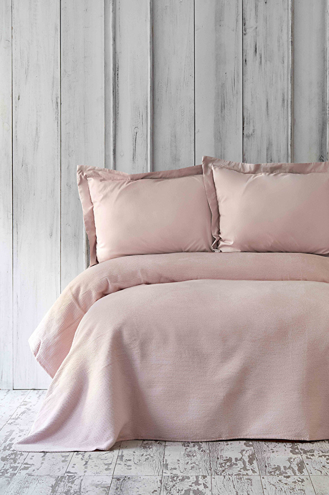 Karaca Home Remas Pudra Çift Kişilik Softline Battaniye görseli 1