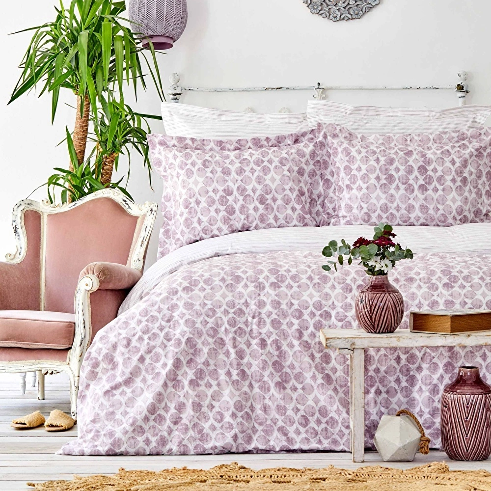 Karaca Home Adonita Violet Nevresim Pamuk Battaniye Set görseli 1