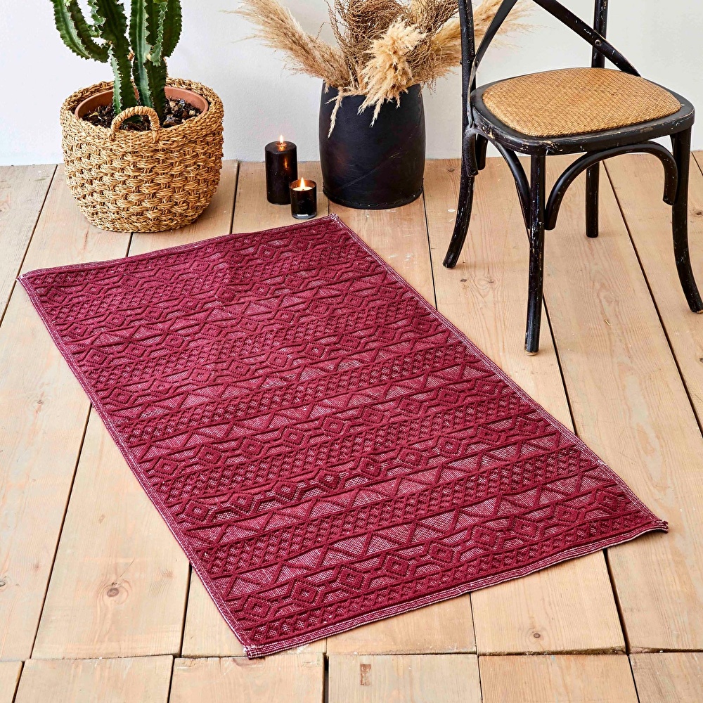 Karaca Home Lyric Mürdüm Kilim 80x150 cm görseli 1