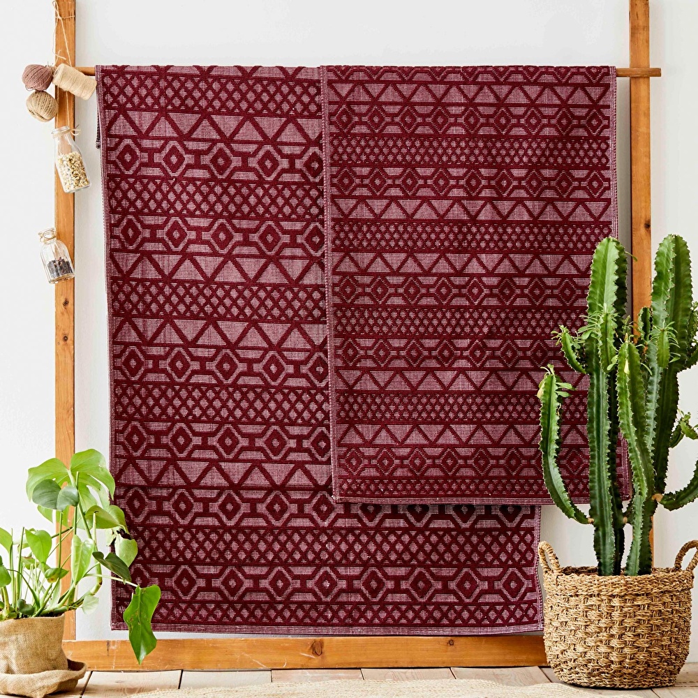 Karaca Home Lyric Mürdüm Kilim 80x150 cm görseli 2