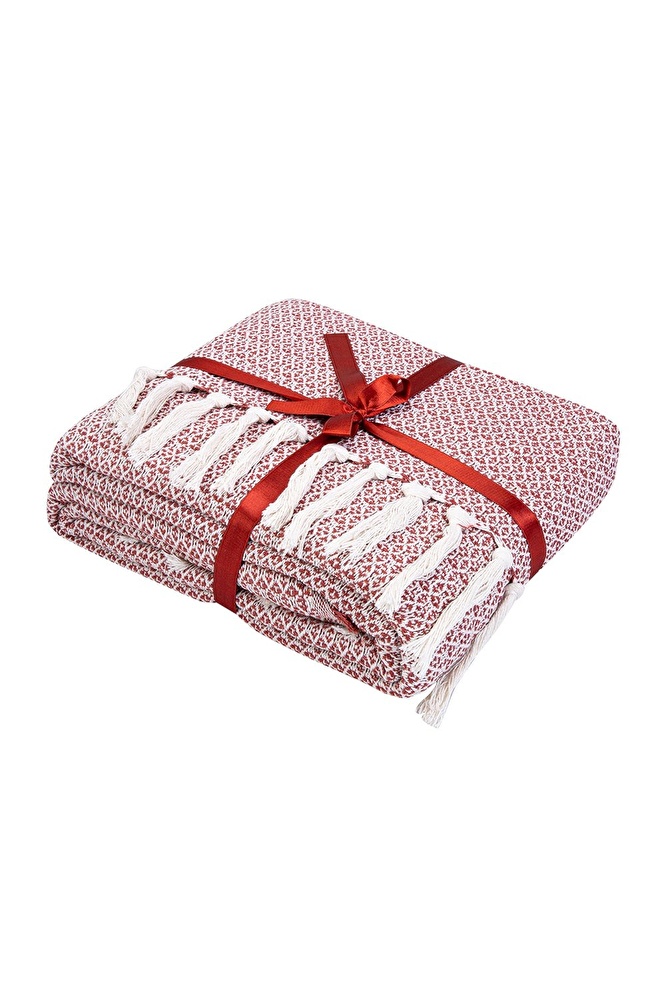 Karaca Home Norda Kiremit Çift Kişilik Pike/Koltuk Şalı görseli 5