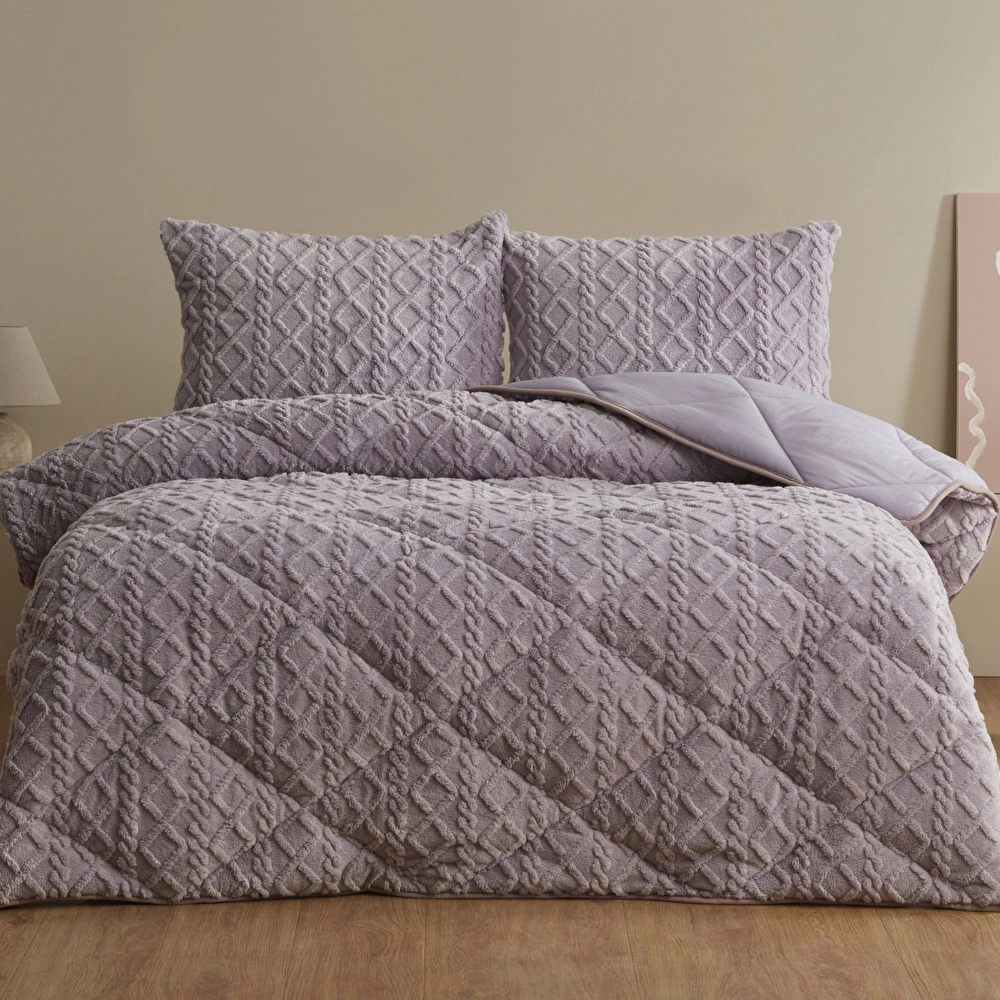 Sarah Anderson Softy Tek Kişilik Comfort Set Lila görseli 1