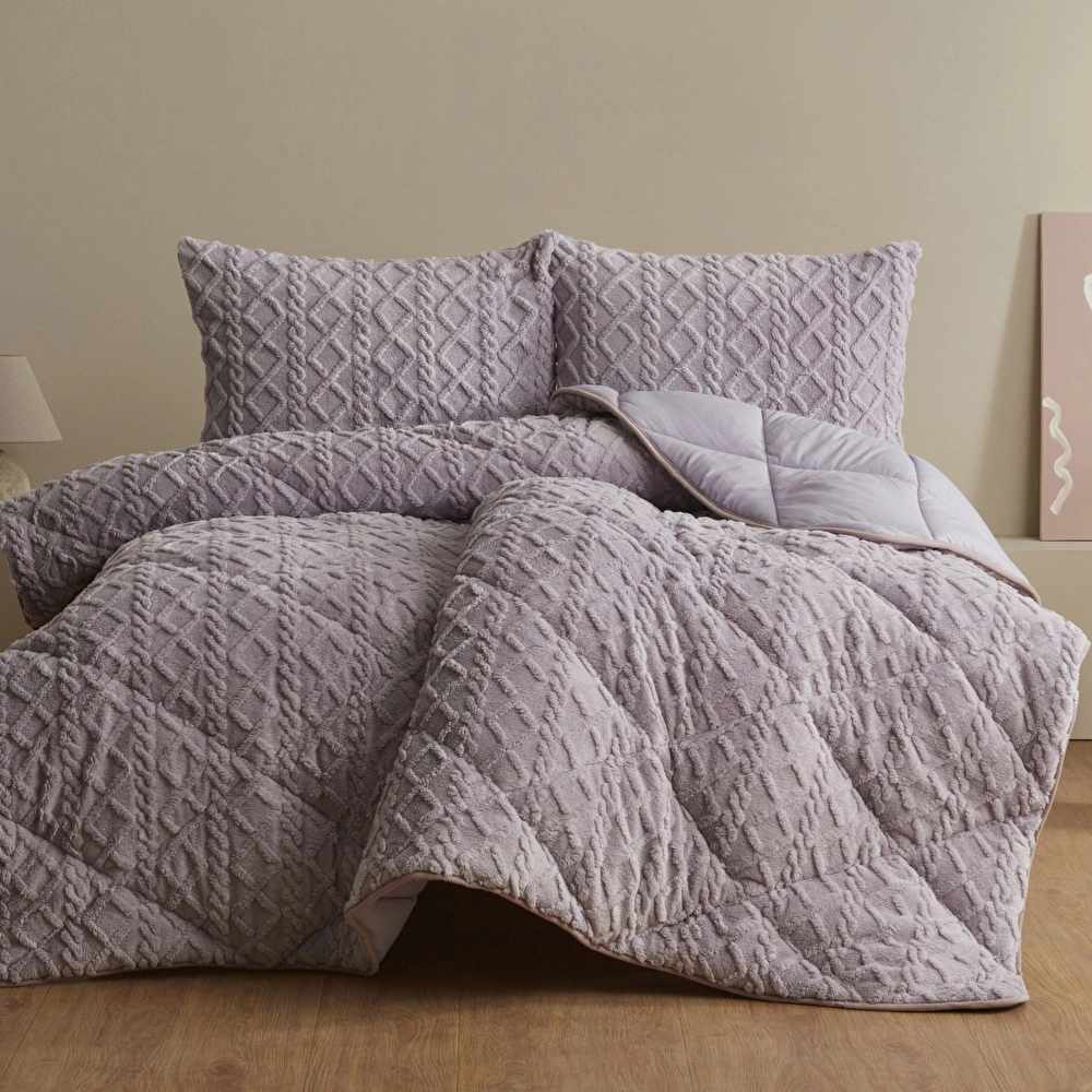 Sarah Anderson Softy Tek Kişilik Comfort Set Lila görseli 2