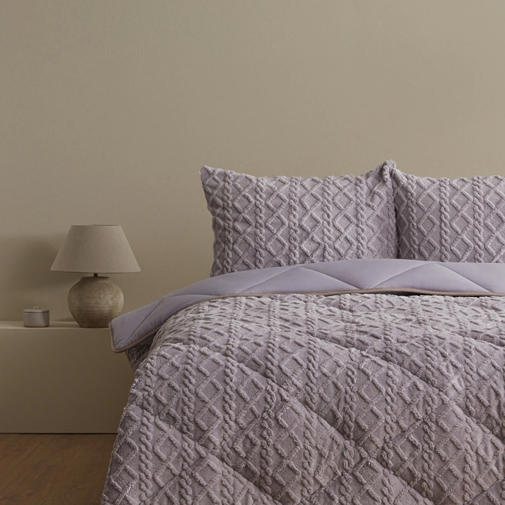 Sarah Anderson Softy Tek Kişilik Comfort Set Lila görseli 3