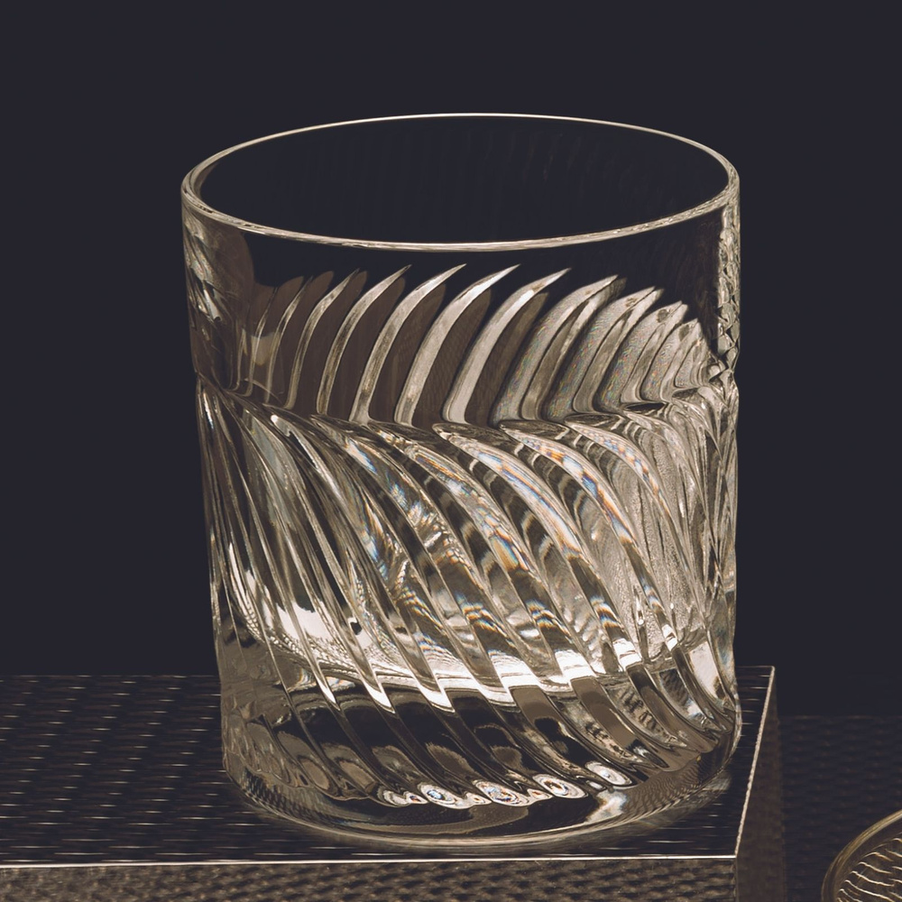 Da Vinci Gearing Yüksek Kalite Kristal 2'li Viski Bardağı 290 ml görseli 3