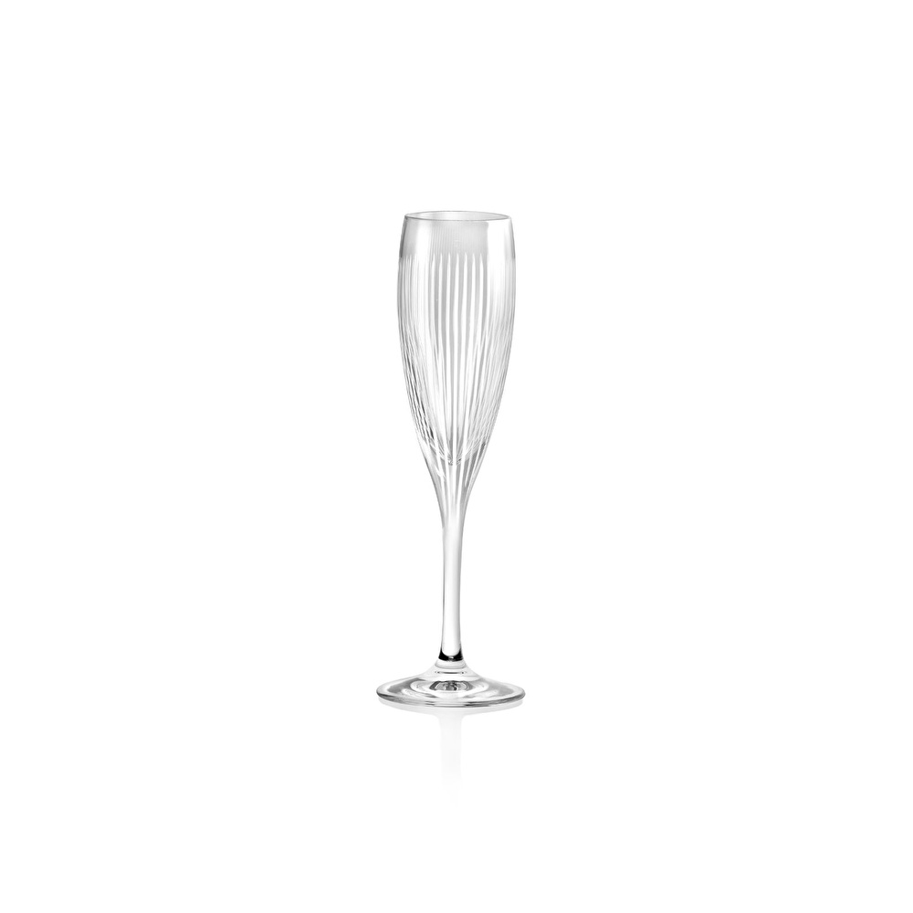 Da Vinci Leonardo Yüksek Kalite Kristal 2'li Flüt Kadeh 160 ml görseli 1