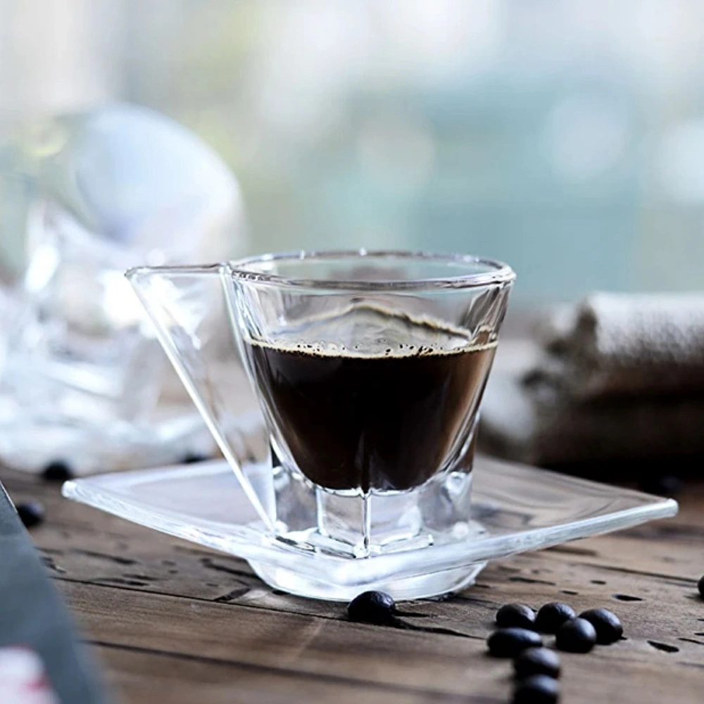 RCR Fusion Yüksek Kalite Cam 2'li Cappuccino Fincanı 190 ml görseli 1