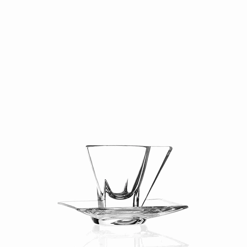 RCR Fusion Yüksek Kalite Cam 2'li Cappuccino Fincanı 190 ml görseli 4