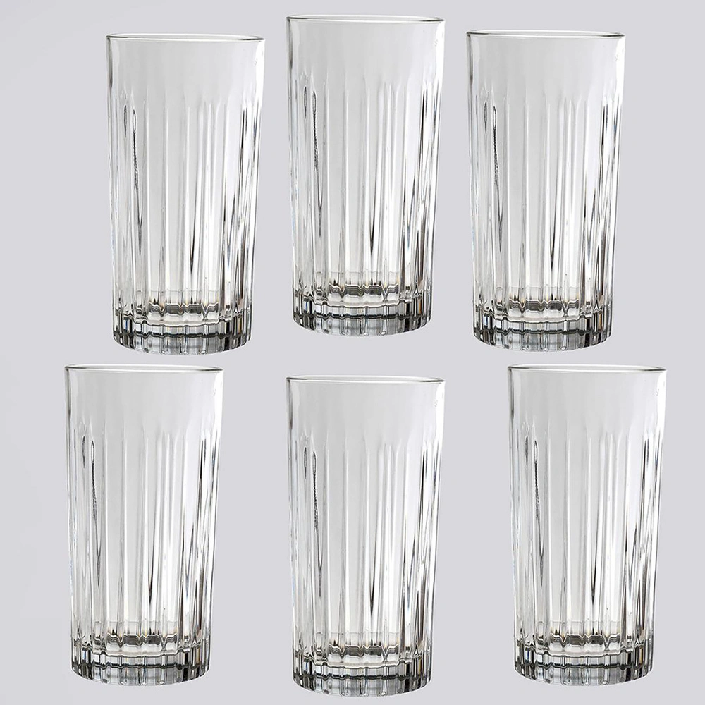 RCR Timeless Yüksek Kalite Cam 6'lı Meşrubat Bardağı Seti 440 ml görseli 4