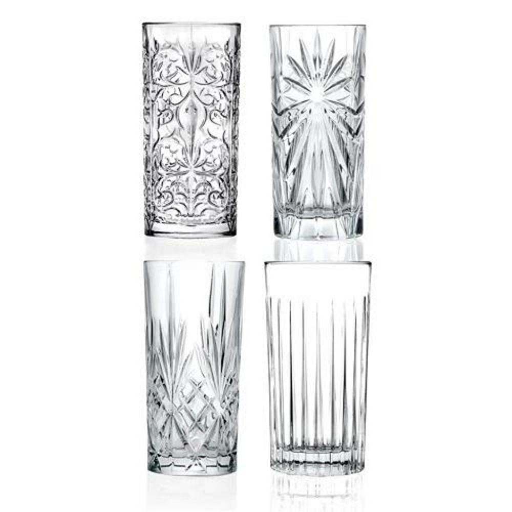 RCR Mixology Yüksek Kalite Cam 4'lü Meşrubat Bardağı Seti 360 ml görseli 6