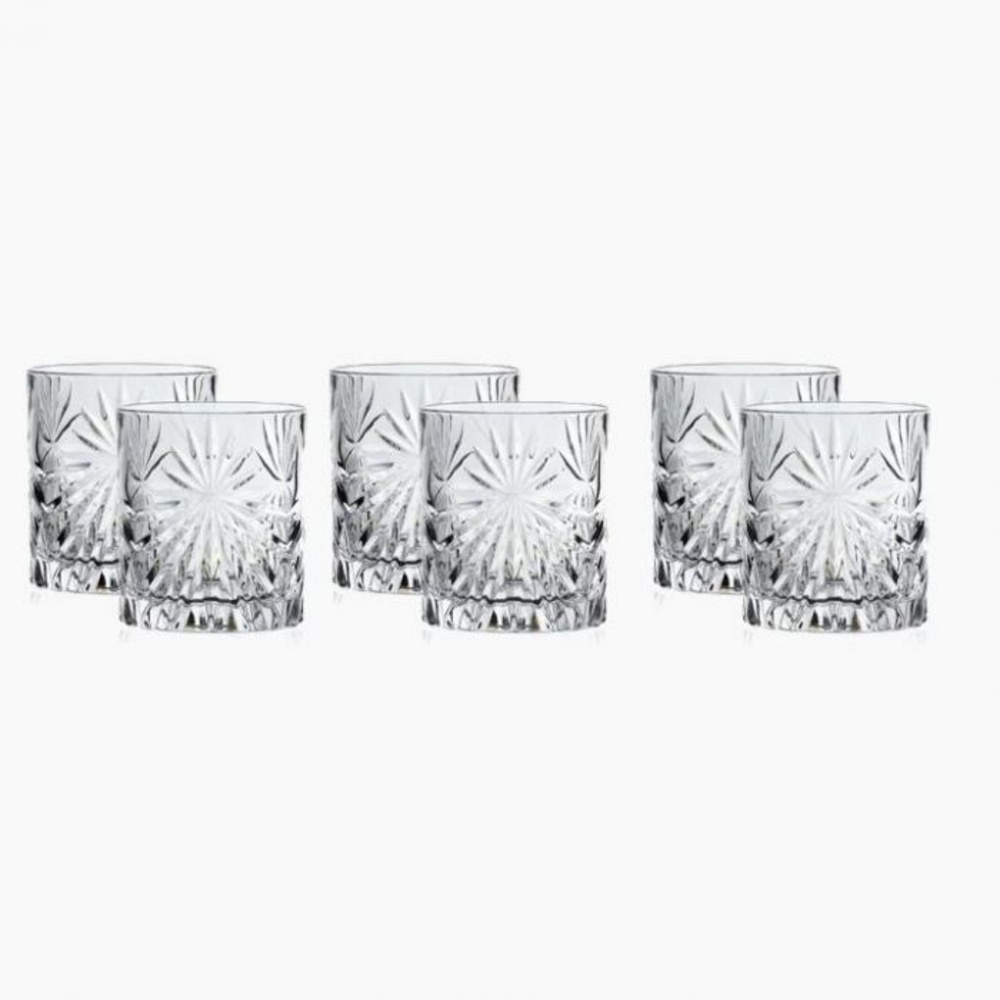 RCR Oasis Yüksek Kalite Cam 6'lı Su Bardağı Seti 320 ml görseli 2