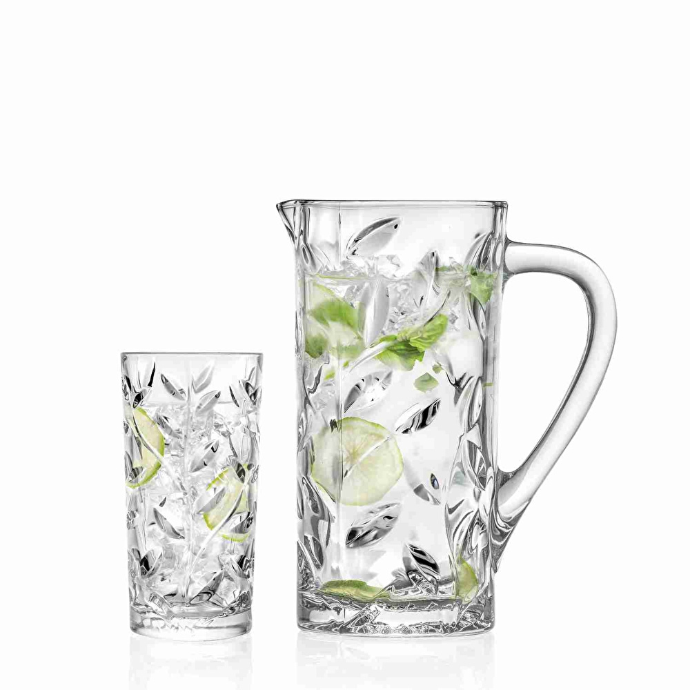 RCR Laurus Yüksek Kalite Cam 6'lı Meşrubat Bardağı Seti 360 ml görseli 2