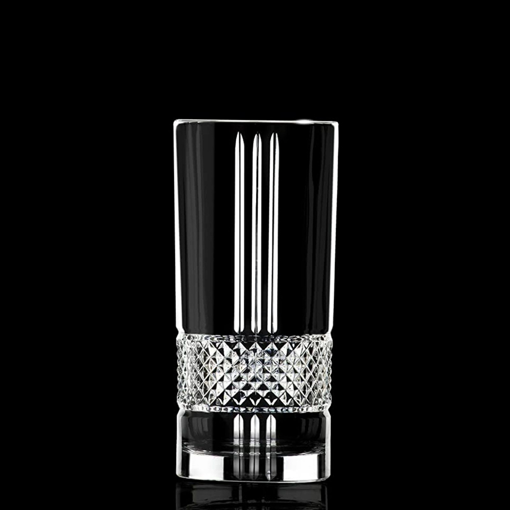 RCR Brillante Yüksek Kalite Cam 6'lı Meşrubat Bardağı Seti 370 ml görseli 2