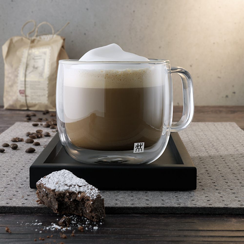 Zwilling Çift Cidarlı 2'li Kulplu Cappucino Bardağı görseli 1