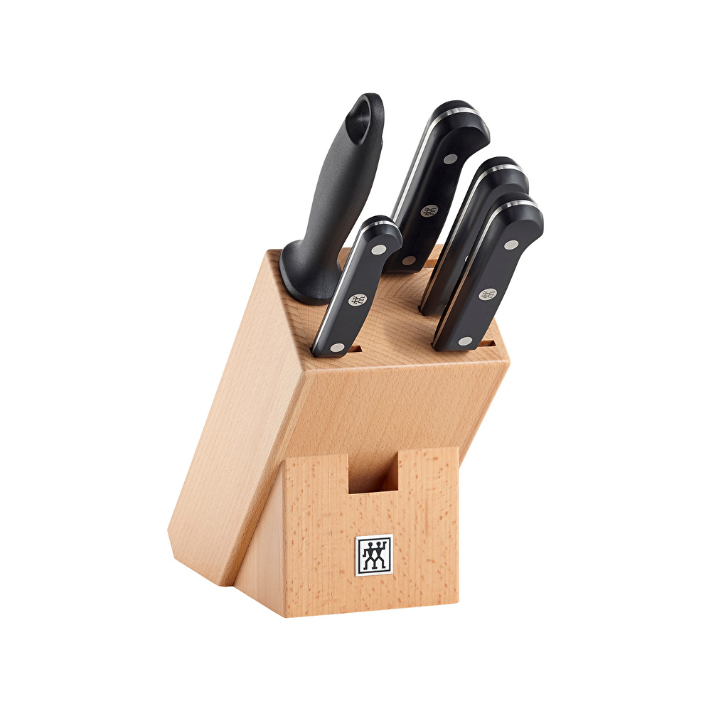 Zwilling Gourmet 6 Parça Doğal Ahşap Bloklu Bıçak Seti görseli 1