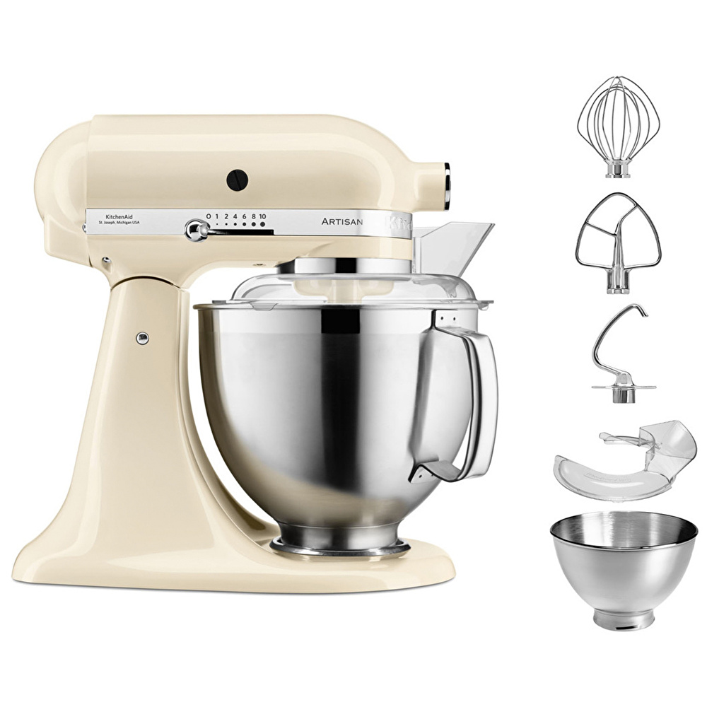 Kitchenaid Artisan 4,8 L Stand Mikser 5KSM185PS Almond Cream-EAC görseli 2