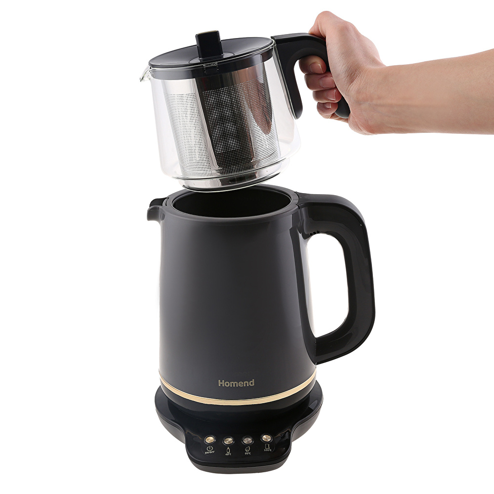 Homend Royaltea 1762h Konuşan Çay Makinesi Antrasit görseli 4