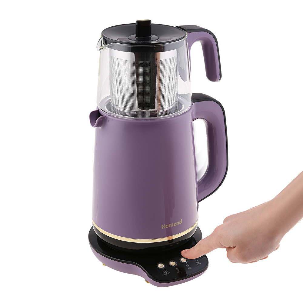 Homend Royaltea 1763h Konuşan Çay Makinesi Mor Gold görseli 3