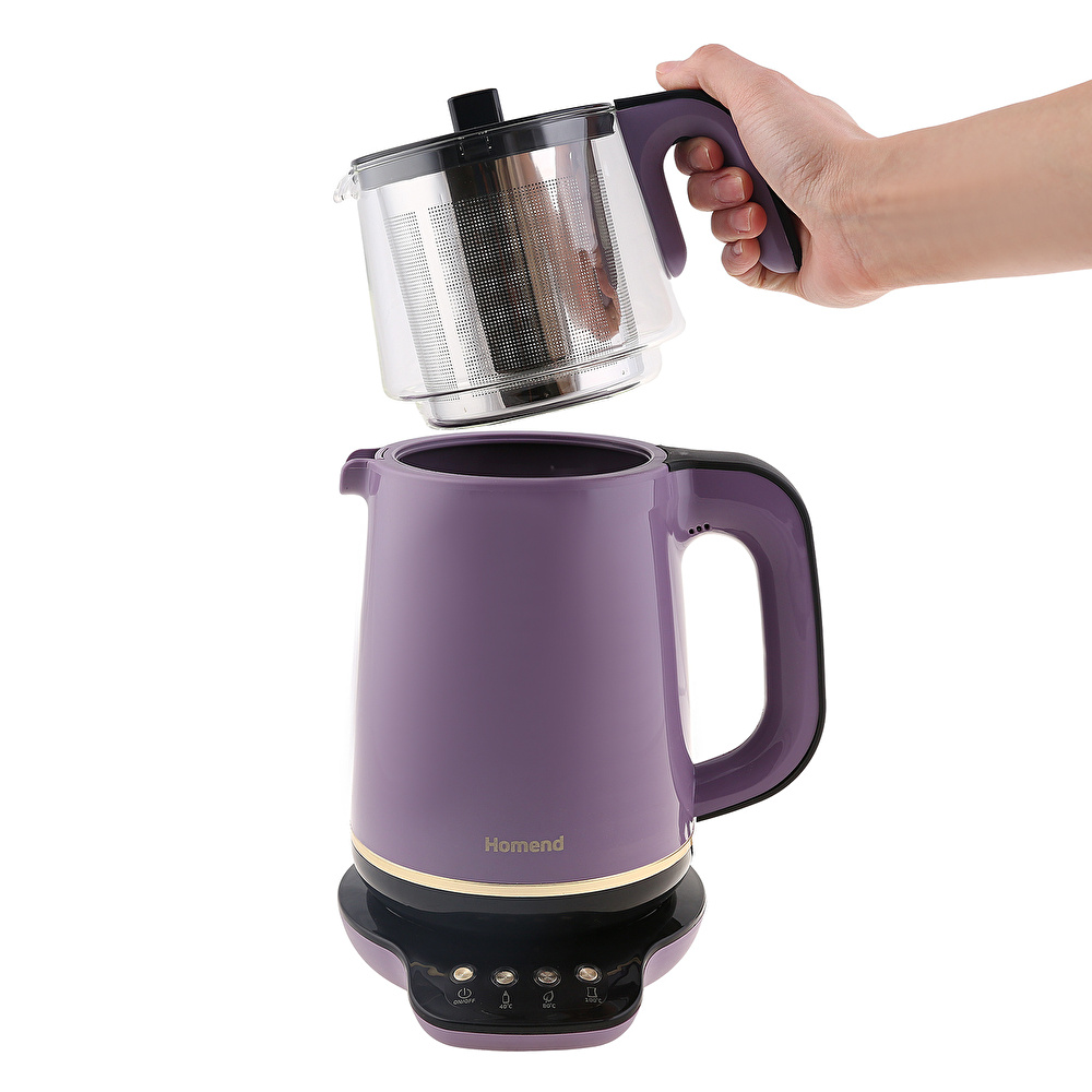 Homend Royaltea 1763h Konuşan Çay Makinesi Mor Gold görseli 4