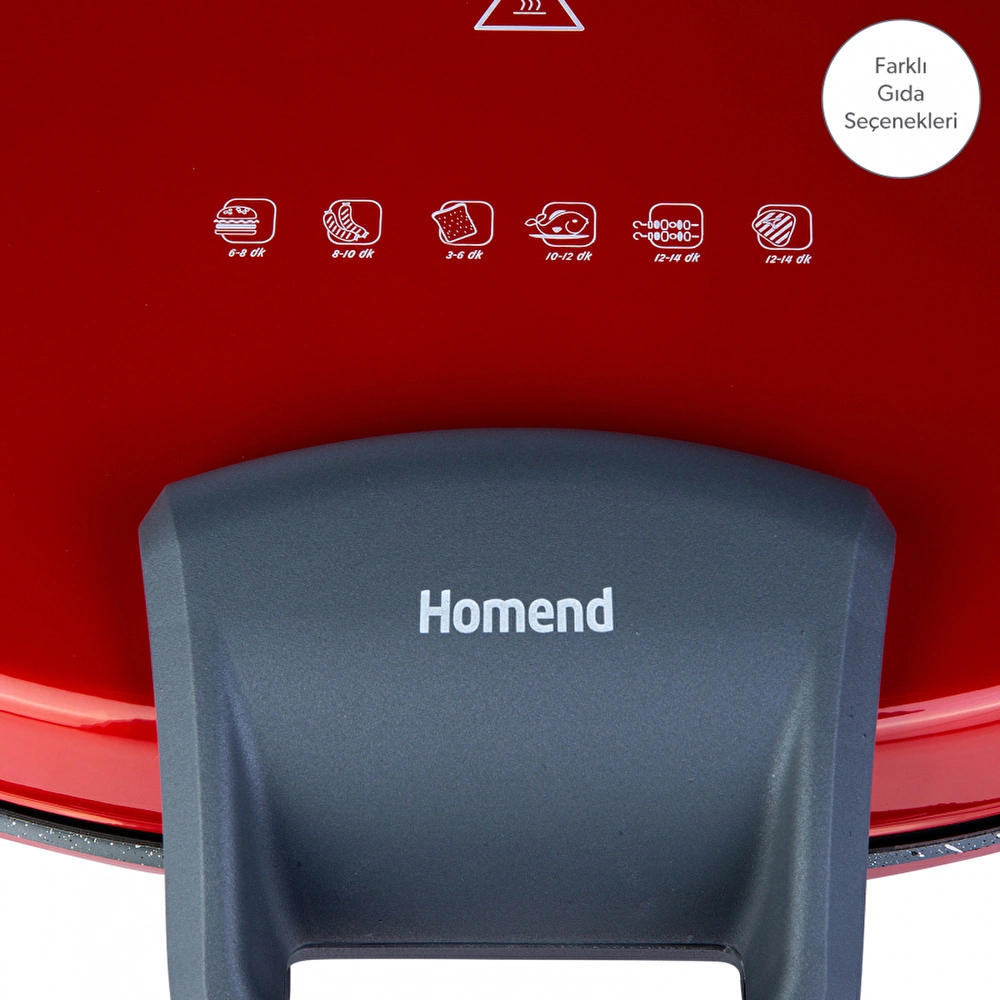 Homend Toastbuster 1331h Kırmızı Tost Makinesi görseli 4