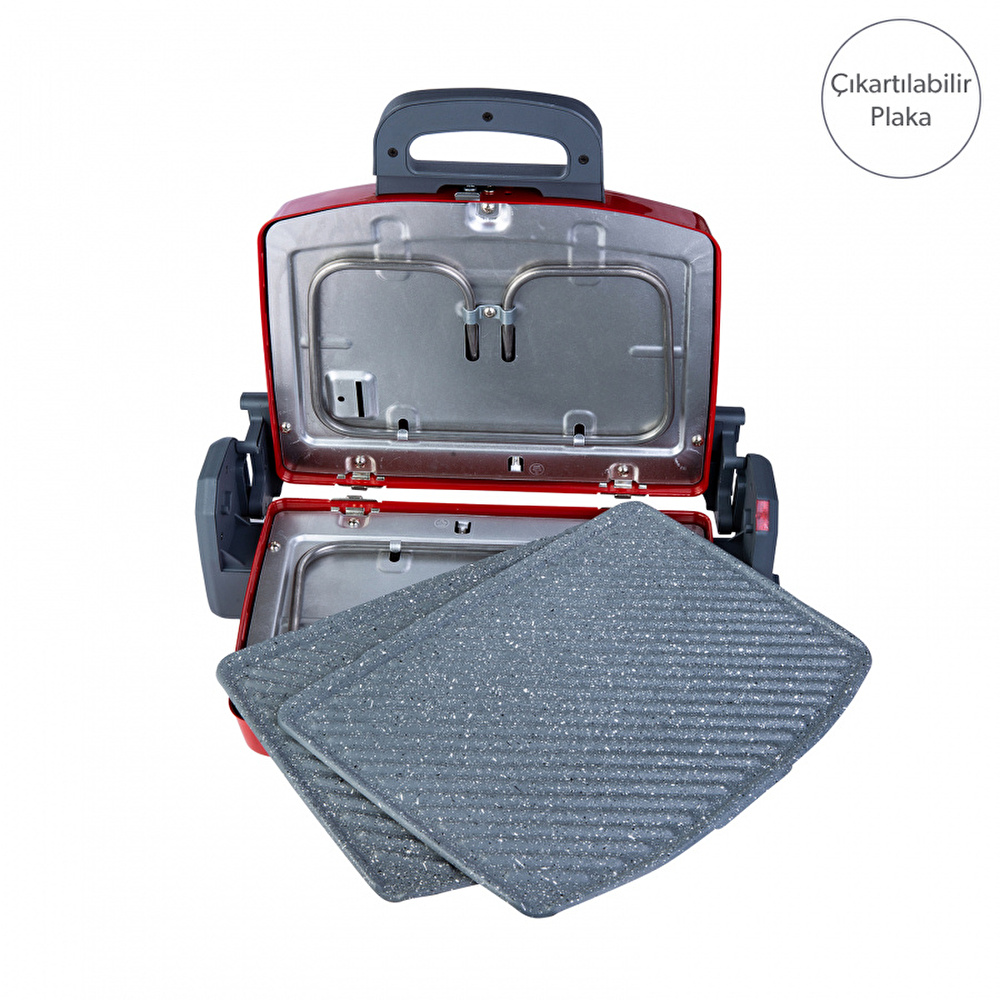 Homend Toastbuster 1331h Kırmızı Tost Makinesi görseli 9