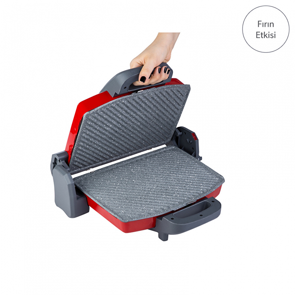 Homend Toastbuster 1331h Kırmızı Tost Makinesi görseli 13
